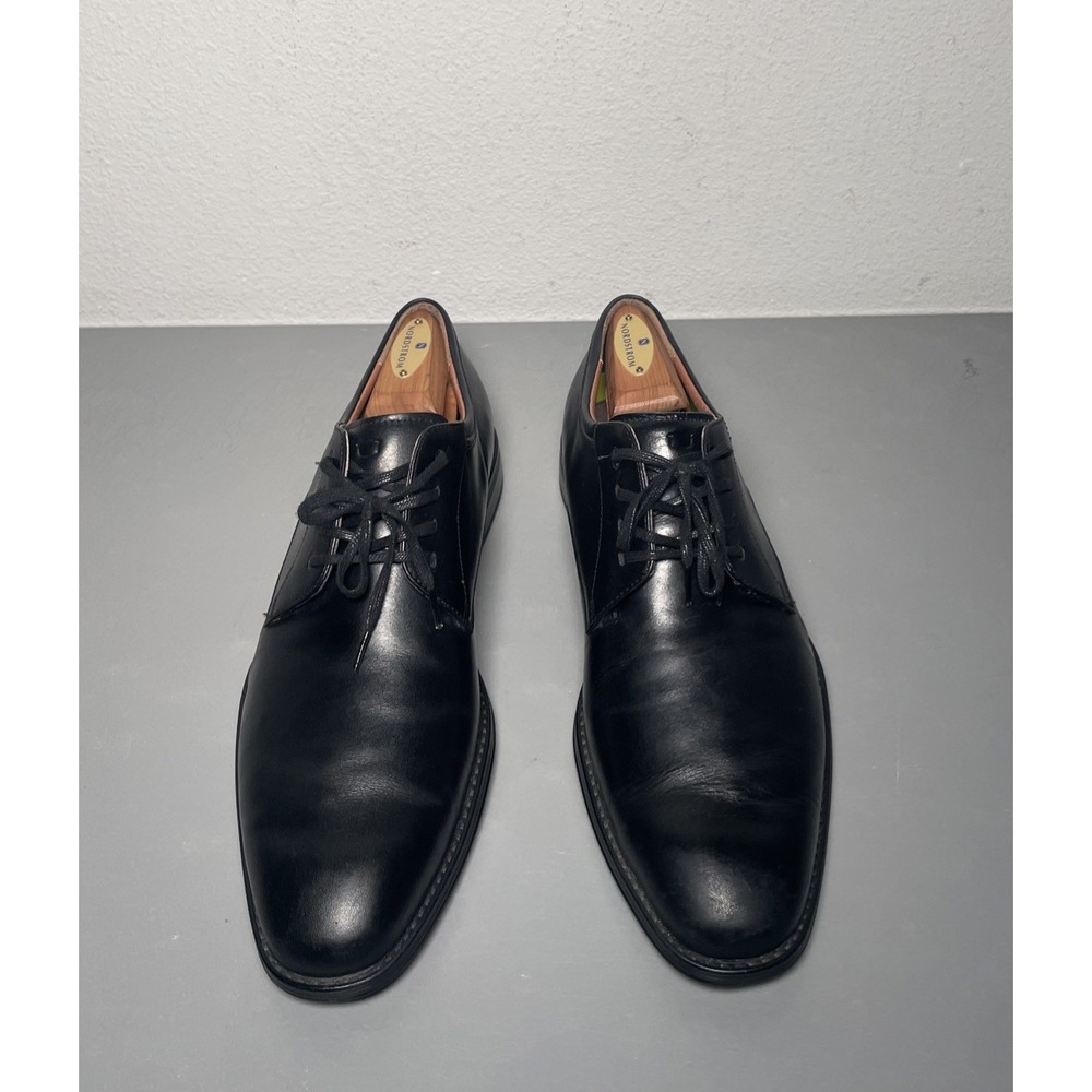 Florsheim Men's Plain Toe Black Leather Dress Shoes 9.5M Comfortech Derby
